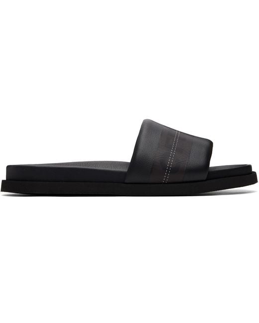 Off-White c/o Virgil Abloh Black Industrial Belt Slider Sandals for men