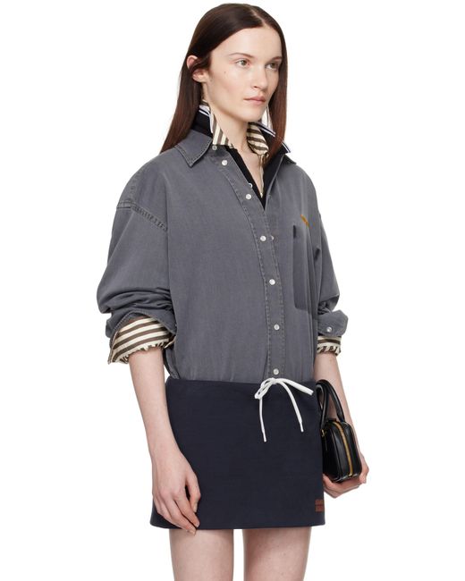 Miu Miu Blue Chambray Shirt