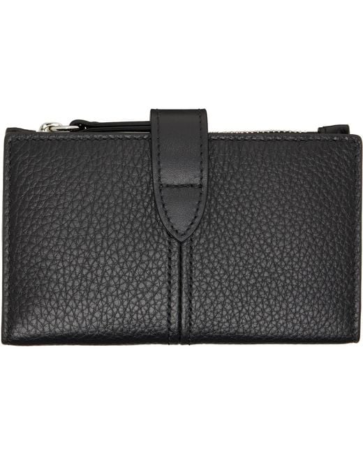 Maison Margiela Black Zip Card Holder for men
