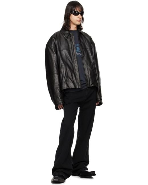 Balenciaga Black Relaxed-fit Jeans for men