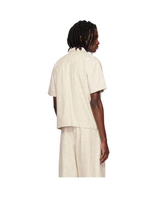 Entire studios Natural Off- Strand Shirt for men