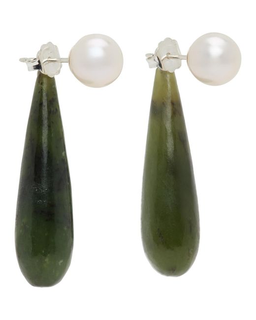 Sophie Buhai Green Small Angelyne Earrings