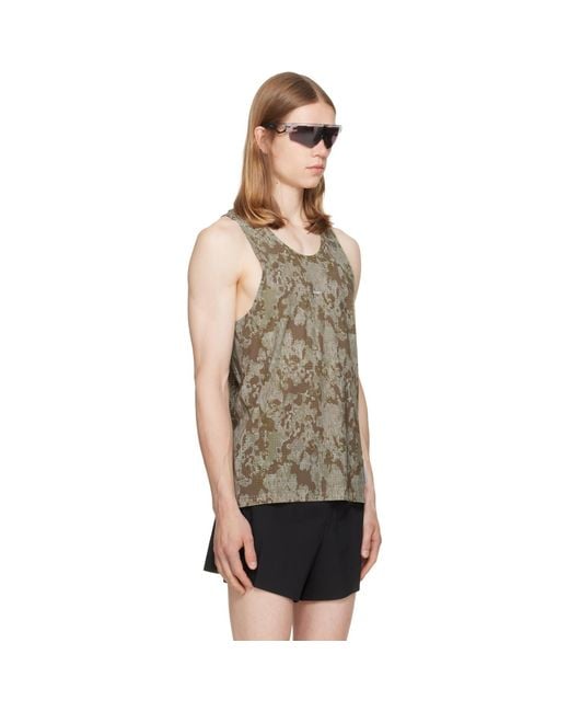Satisfy Multicolor Khaki Space‑O Singlet Tank Top for men