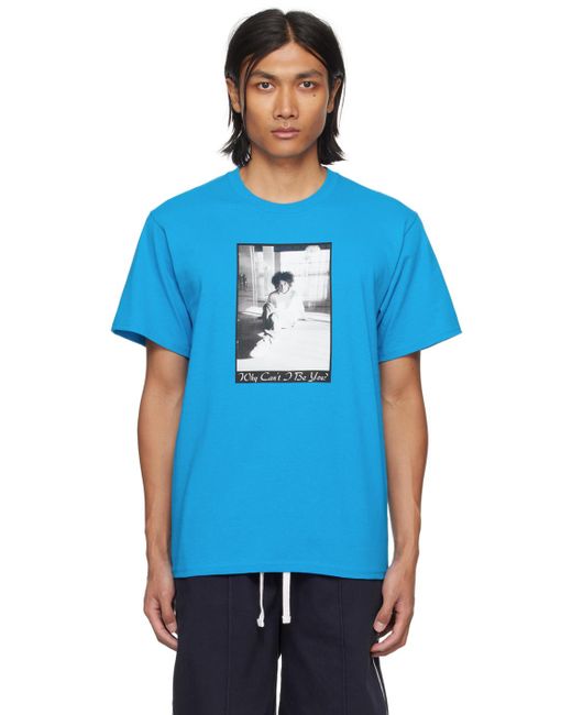 Noah NYC Blue The Cure 'why Can't I Be You?' T-shirt for men