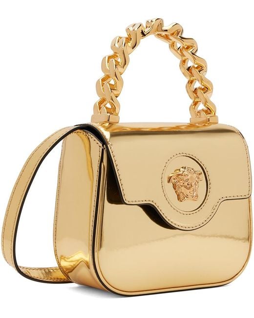Versace Metallic Gold Mini 'la Medusa' Bag
