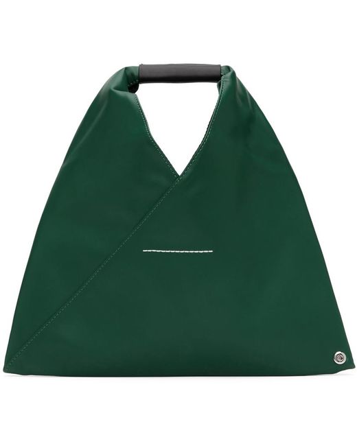 MM6 by Maison Margiela Green Triangle Tote for men