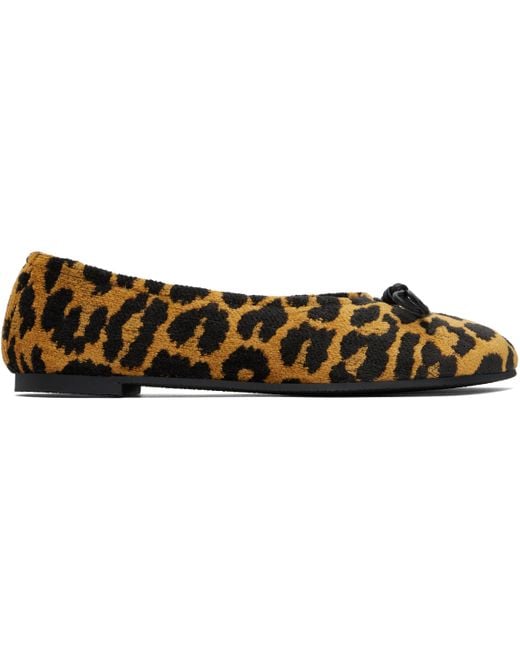 Stella McCartney Multicolor Tan Ryder Leopard Ballerina Flats