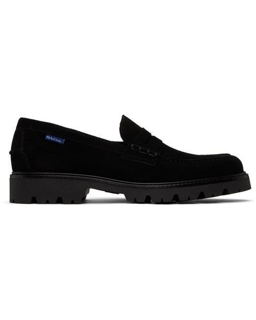 Paul Smith Black Suede Bolzano Loafers for men