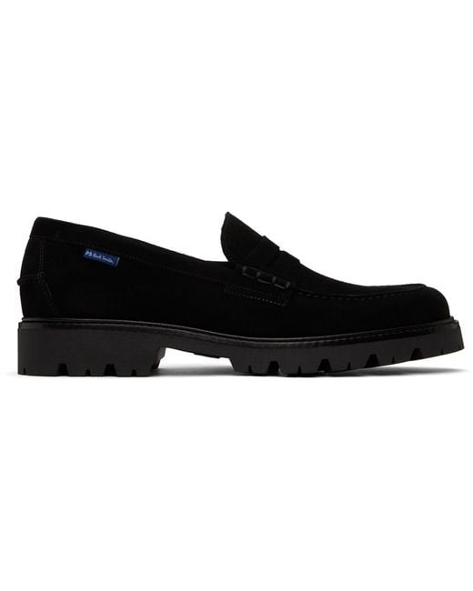 PS by Paul Smith Black Suede Bolzano Loafers for men