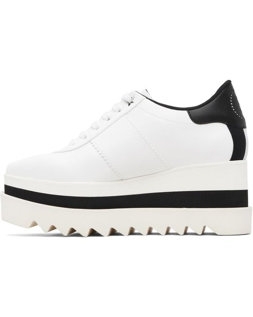 Stella McCartney White Sneak-Elyse Platform Sneakers