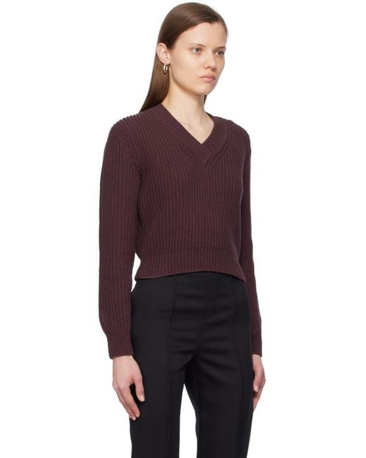 RECTO. Purple Cropped Sweater