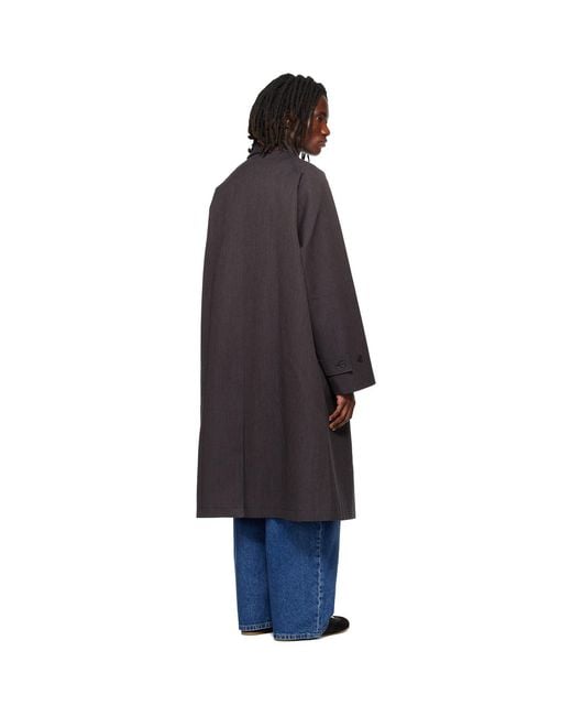Studio Nicholson Blue Crowe Trench Coat for men