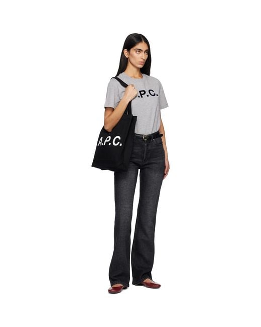 A.P.C. Black Lou Tote for men