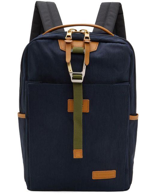 Master Piece Blue Link Backpack for men