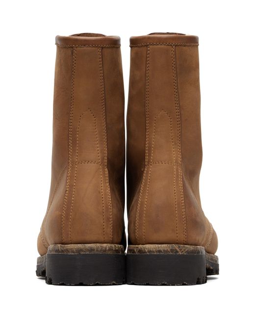 Visvim Brown Scout Moc Boots for men