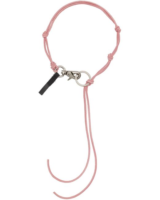 Our Legacy Black Pink Ladon Necklace for men