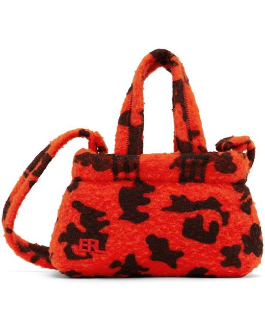 ERL Red Mini Puffer Bag for men
