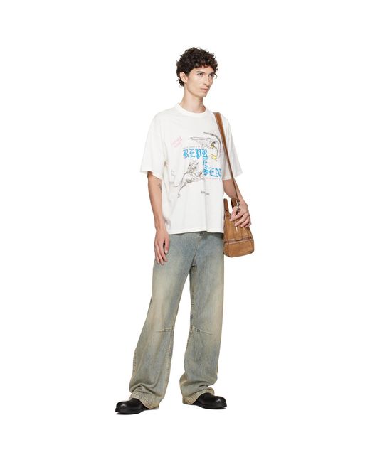Represent White Enemy T-Shirt for men