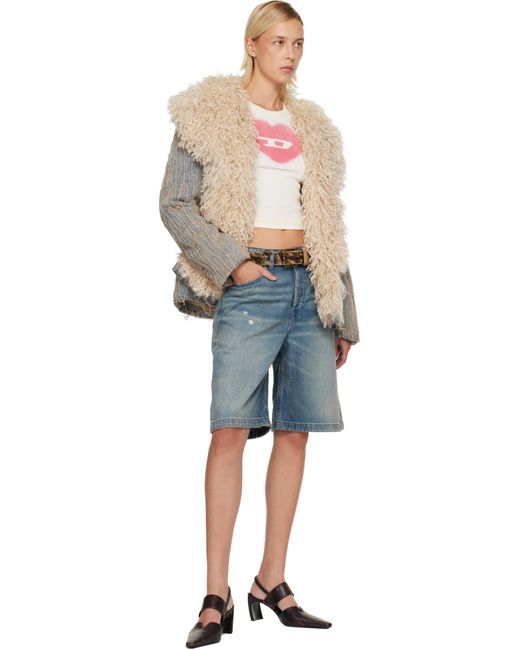 Short Sire Bleu En Denim DIESEL en coloris Blue