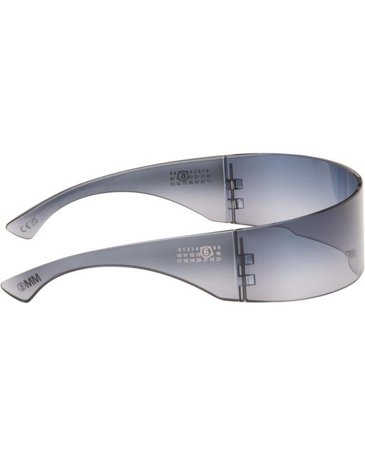 MM6 by Maison Margiela Black Ssense Exclusive Shield Sunglasses