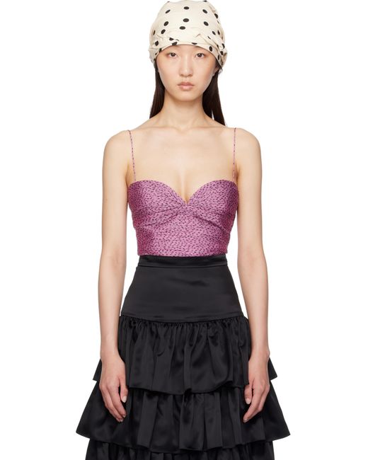 Valentino Black Chiffon Plusdepois Print Top
