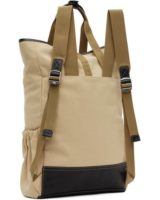 PS by Paul Smith Natural Beige Embroidered Backpack for men