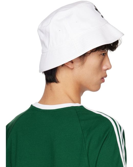 Adidas Originals Green Trefoil Bucket Hat for men