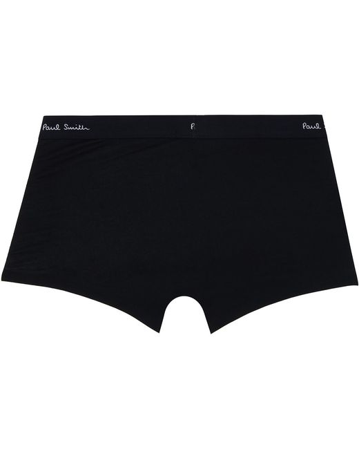 Paul Smith Black Five-pack Organic Cotton Boxer Briefs for men