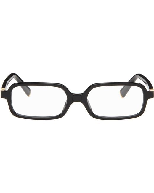 Miu Miu Black Rectangle Glasses