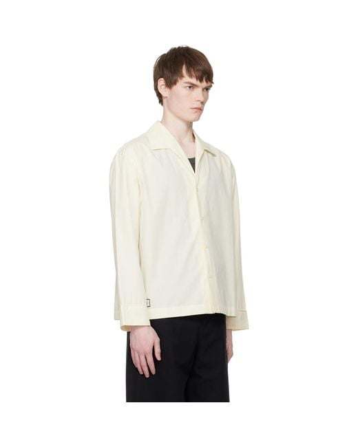 Entire studios White Off- Ls Pajama Shirt for men