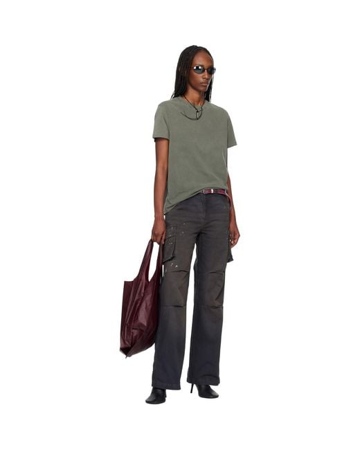 Our Legacy Purple Burgundy Grocery Tote