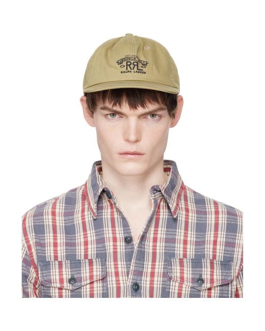 RRL Green Ranch Logo Twill Ball Cap for men