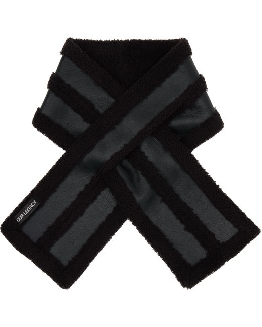 BLIZZARD SCARF / DARK BROWN AVIATOR SHEARLING [20%OFF]