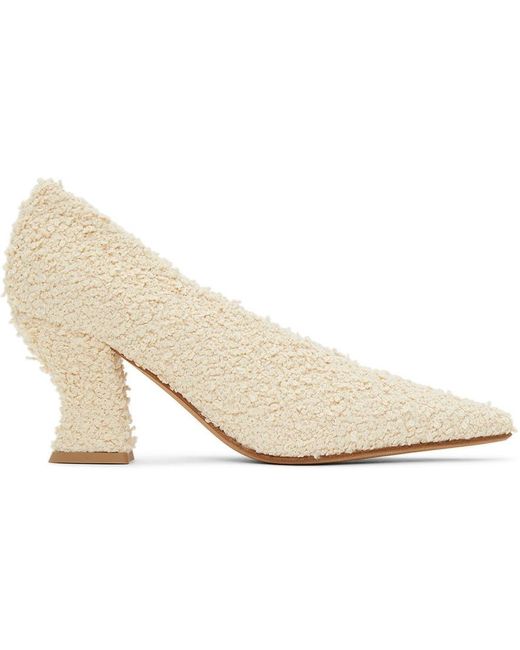 Bottega Synthetic Off Bouclé Almond Pumps in Seashell (White) Lyst