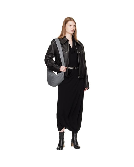 Lemaire Black Medium Croissant Bag