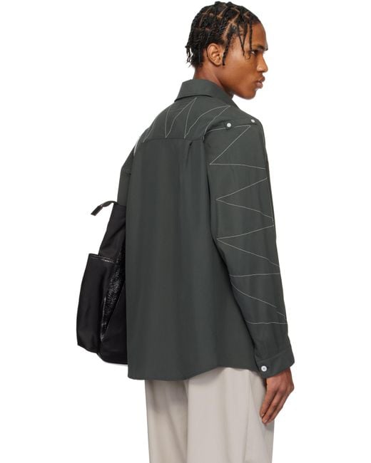 Kiko Kostadinov Black Solva Shirt for men