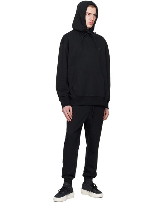 Pantalon de survêtement noir à revers en tricot côtelé Y-3 pour homme en coloris Black