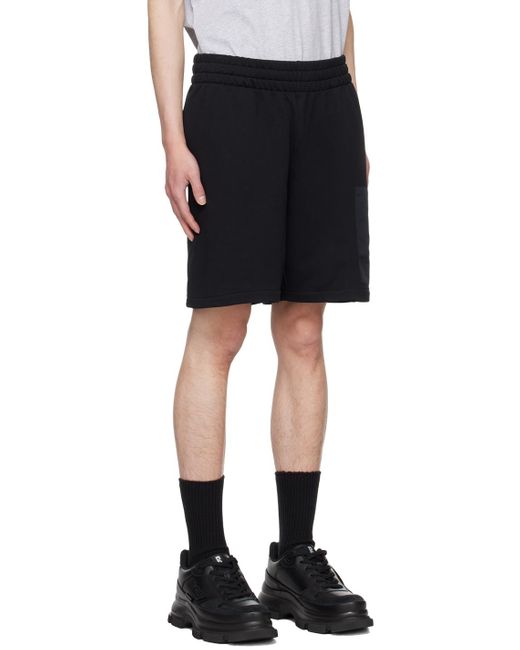 Moschino Black Patch Pocket Shorts for men