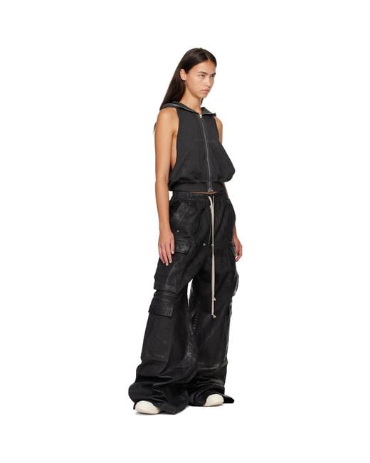 Rick Owens Black Tower Low Sneaks Sneakers