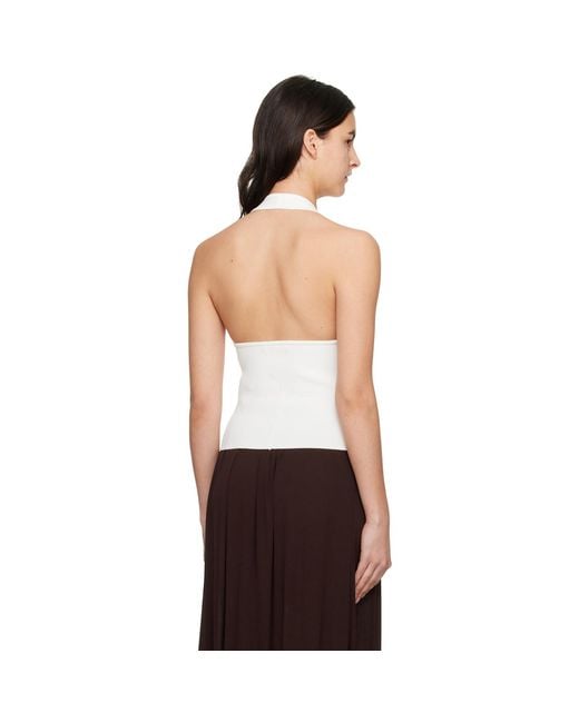 Esse Studios White Obie Tank Top