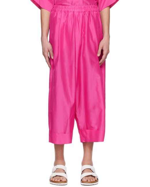 Toogood Pink 'The Baker' Trousers for men