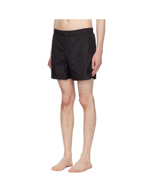 Moncler Black Archivio Creativo Swim Shorts for men