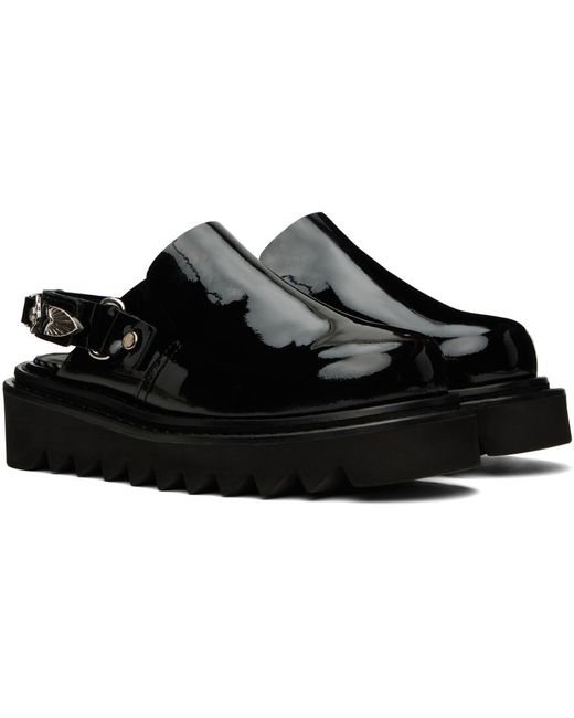 Toga Black Embellished Loafers