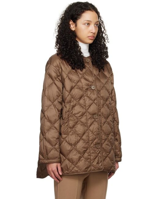 【関税込み】Max Mara ブラウン Csoft ダウンジャケット MAX MARA CUBE | Cube Csoft Quilted Down Jacket | Women