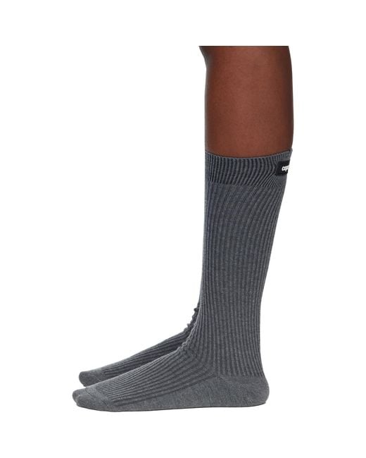 Coperni Blue Knit Socks