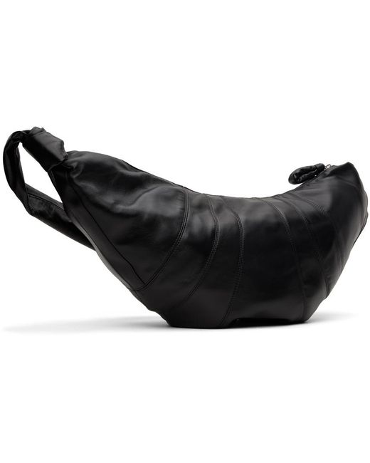 Lemaire Black Large Croissant Bag for men