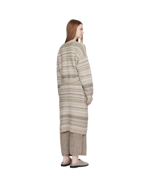 Lauren Manoogian Black Ssense Exclusive Jacquard Long Cardigan