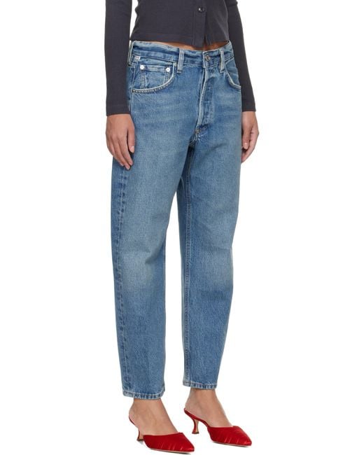 Citizens of Humanity Blue Winslow Cropped Boyfriend Jeans