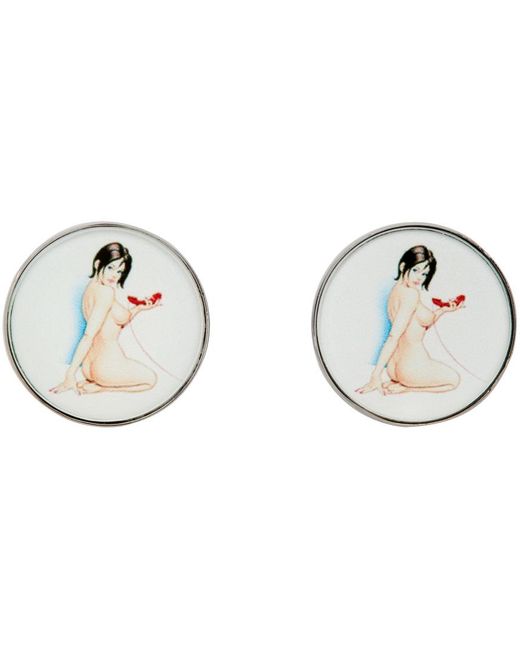 Paul Smith Multicolor Naked Lady Cufflinks for men