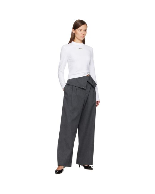 Jacquemus White 'The Gros Grain' Long-Sleeve T-Shirt